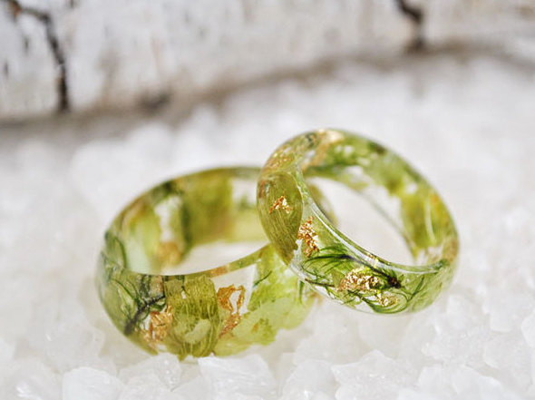 Mariage - nature inspired engagement rings, nature rings, nature inspired rings,resin ring flower resin ring, eco resin, eco resin ring, cocktail ring