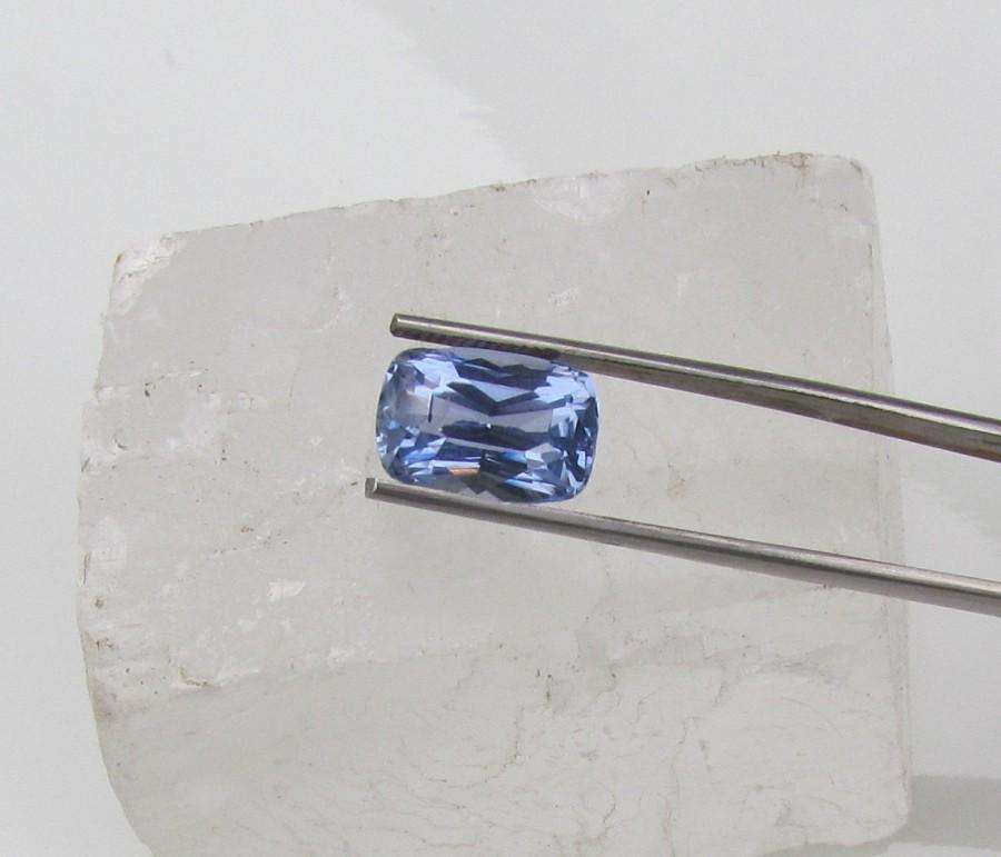 زفاف - Cushion Blue Sapphire 3.43cts Brilliant Fine Gemstone for Custom Engagement Ring Wedding Anniversary Gift for Her