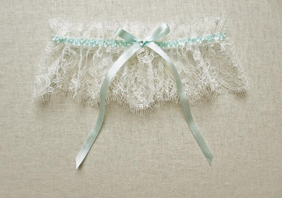 Mariage - Antiquity lace silk garter