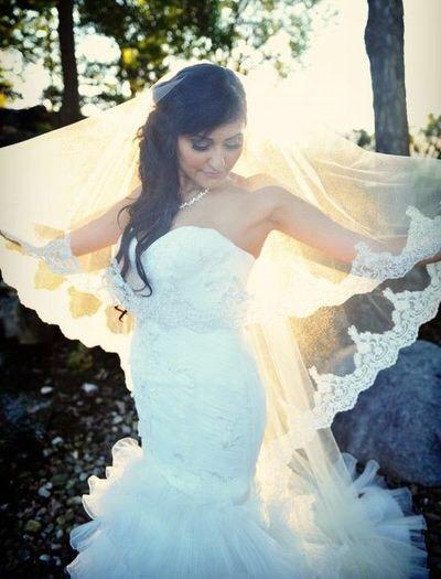 Wedding - Lace Drop Veil