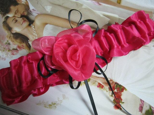 Wedding - Hot Pink Garter