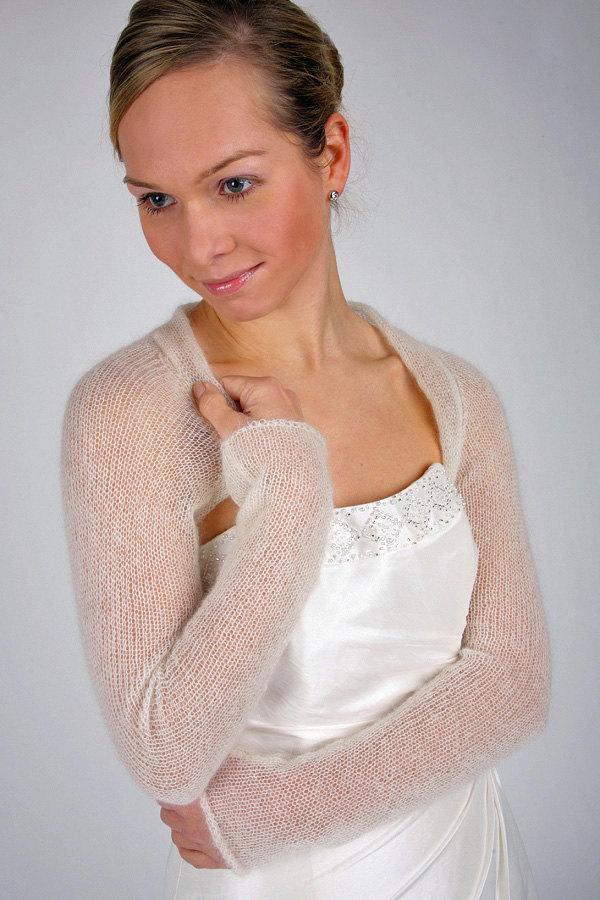 Wedding - Bridal Shrug Wedding Bolero knit Jackett for your wedding dress or evening dress made in Germany