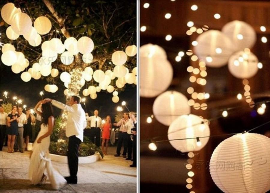Mini LED 12pcs Floral Decor light White Party Lights For Paper Lanterns Balloons