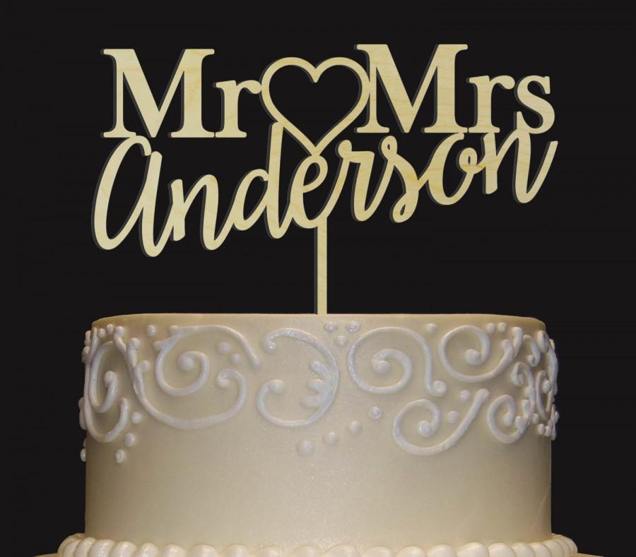 Wedding - Rustic Wedding Cake Topper - Personalized Monogram Cake Topper - Mr  Mrs Cake Topper - Keepsake Wedding Cake Topper