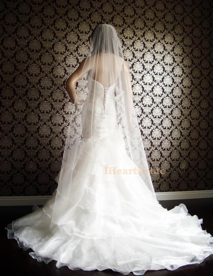 زفاف - Silk Tulle Cut Edge Sheerest Bridal Veil by IHeartBride Silk Tulle Collection V#MA72 Crispy Silk Tulle 72 inch Wide