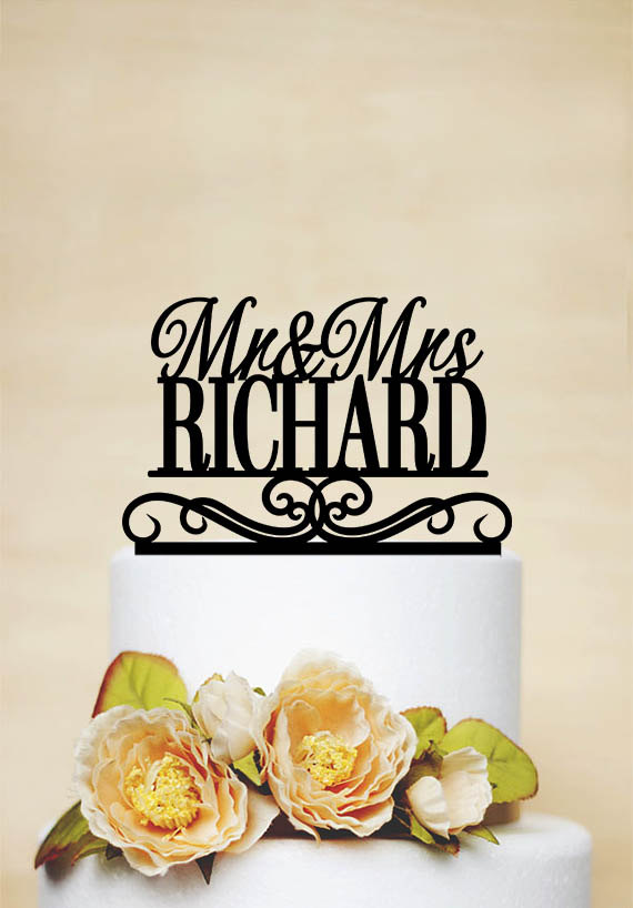 زفاف - Custom Wedding Topper,Acrylic Cake Topper With Your Last Name, Mr and Mrs cake topper,Couple Topper,Letter Cake Topper,Love Cake Topper-027