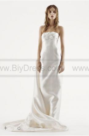 Hochzeit - White by Vera Wang Strapless Mikado Wedding Dress VW351261