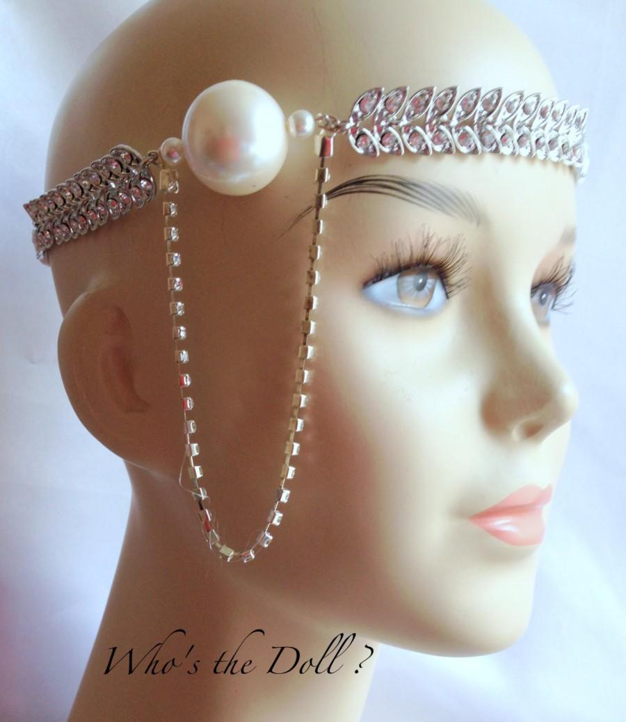 Mariage - Headpiece/Starla/wedding headband/1920s headpiece/bridal headband/Downton Abbey/Great Gatsby headband/Jazz headband/Rhinestone headband