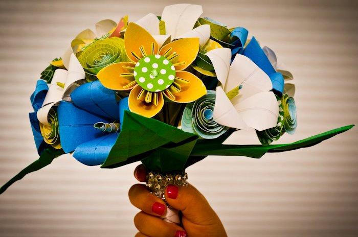 Hochzeit - Custom Origami Wedding Bouquets