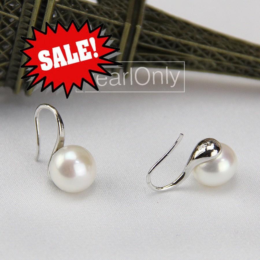 Wedding - pearl earrings sale,cheap pearl earrings,cultured freshwater pearl earrings,pearl stud earring,natural pearl earings,handmade earrings ER027