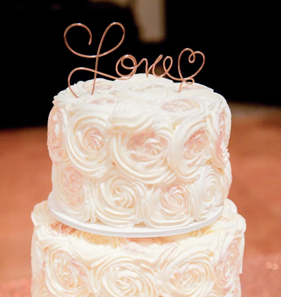 زفاف - Love Cake Topper,  Fall Wedding Decor