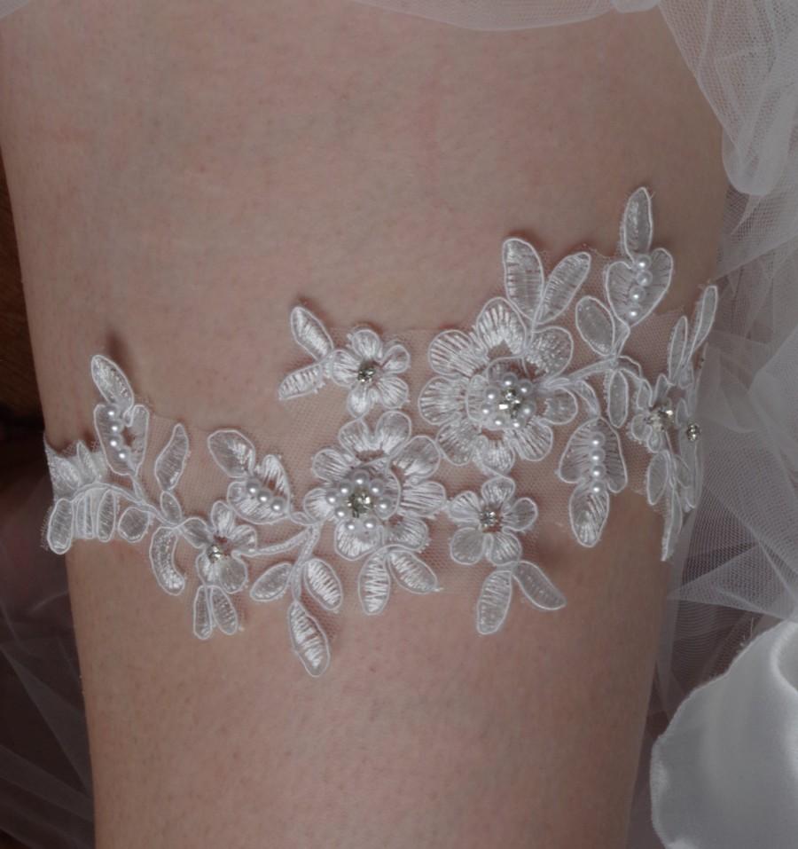 Свадьба - Lace Wedding Garter, Bridal lace garter, Wedding lace garter, Lace bridal garter