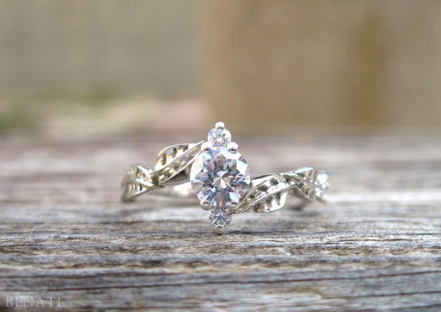 زفاف - Leaf Engagement Ring, Leaves Engagement Ring, Diamond Leaf Ring, Diamond Leaf Engagement Ring, Diamond Leaves Ring, Leaf Ring, Leaves Ring