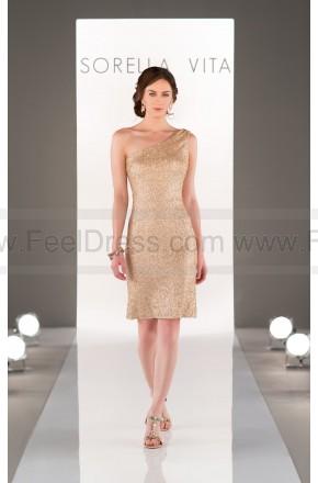 Mariage - Sorella Vita One-Shoulder Sequin Bridesmaid Dress Style 8725