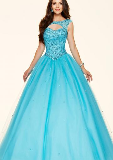 Wedding - Buy Australia 2016 Pool Ball Gown Scoop Neckline With Sequins Organza Floor Length Evening Dress/ Prom Dresses 98033 at AU$172.79 - Dress4Australia.com.au