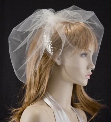 زفاف - Wedding veil - Illusion Blusher veil