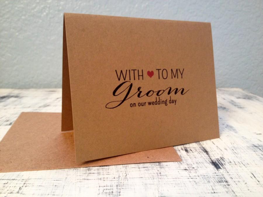 زفاف - Groom card - personalized thank you card with wedding date