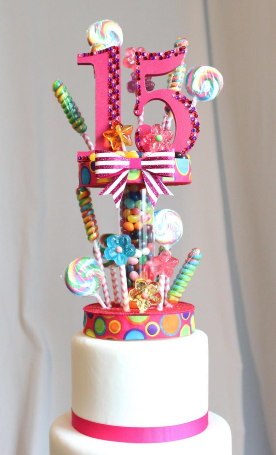 Hochzeit - Candy Land Cake Topper