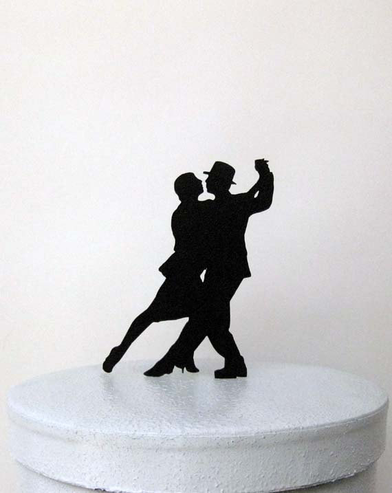 Hochzeit - Wedding Cake Topper - Tango Dance Wedding Cake Topper