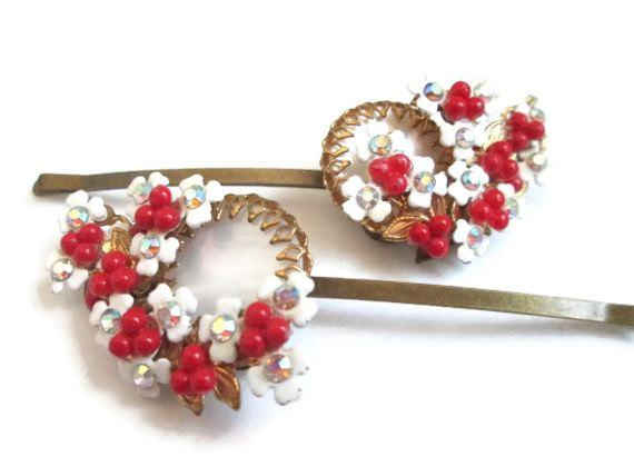 Hochzeit - Fashion Hairpins Vintage Jewelry Hair Wedding Clip Set Accessories Hairpiece