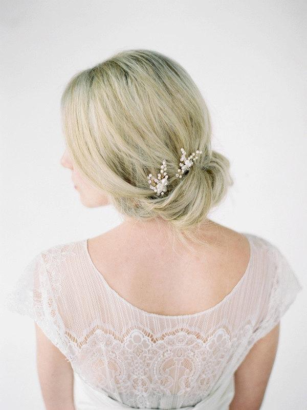 زفاف - LAURA Bridal Hair Pieces, Wedding Hair Pins