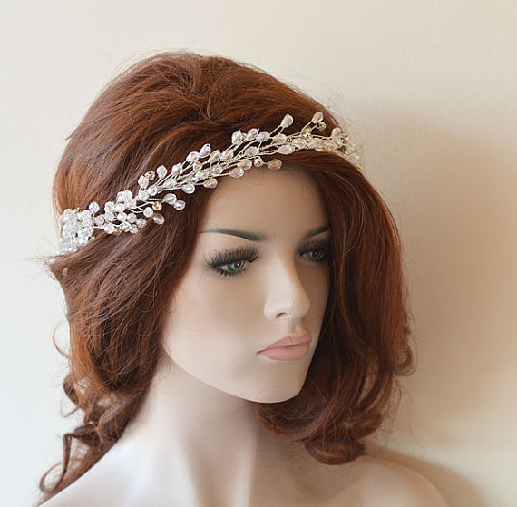 Wedding - Wedding Headband, Bridal Hair Vine, Bridal Headband, Bridal Hair Accessories, Wedding Hair Accessories