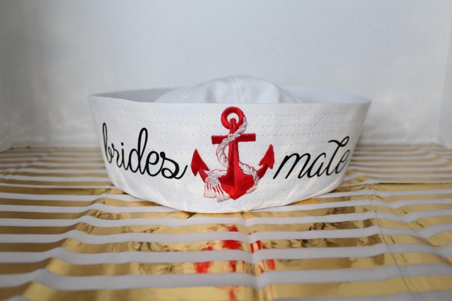 Hochzeit - Bachelorette Party "BridesMate" Sailor Hats.