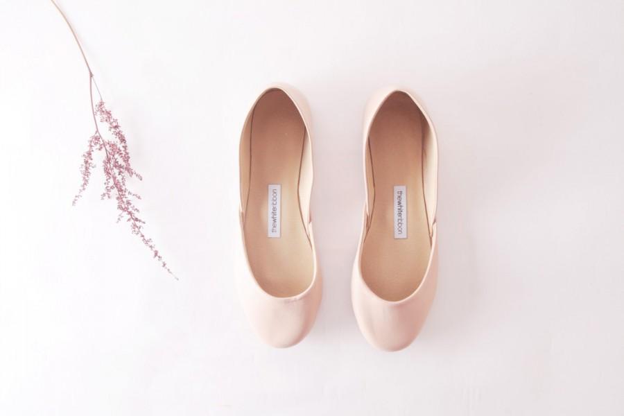 Hochzeit - Nude Ballet Flats 