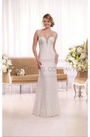 Mariage - Essense of Australia All-Lace illusion Back Wedding Gown Style D2056