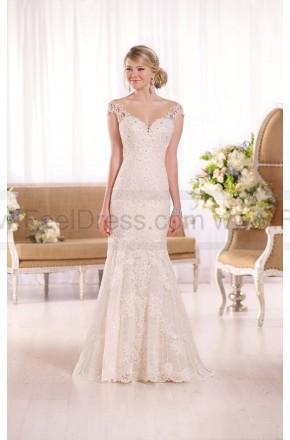 Mariage - Essense of Australia Cap-Sleeve Fit-And-Flare Wedding Gown Style D1994