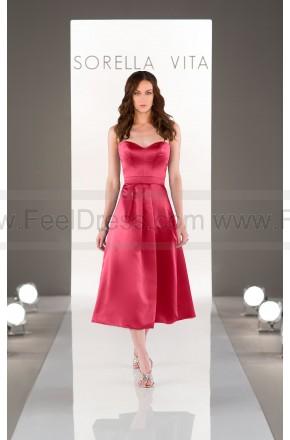 Hochzeit - Sorella Vita Midi-Length Bridesmaid Dress Style 8652