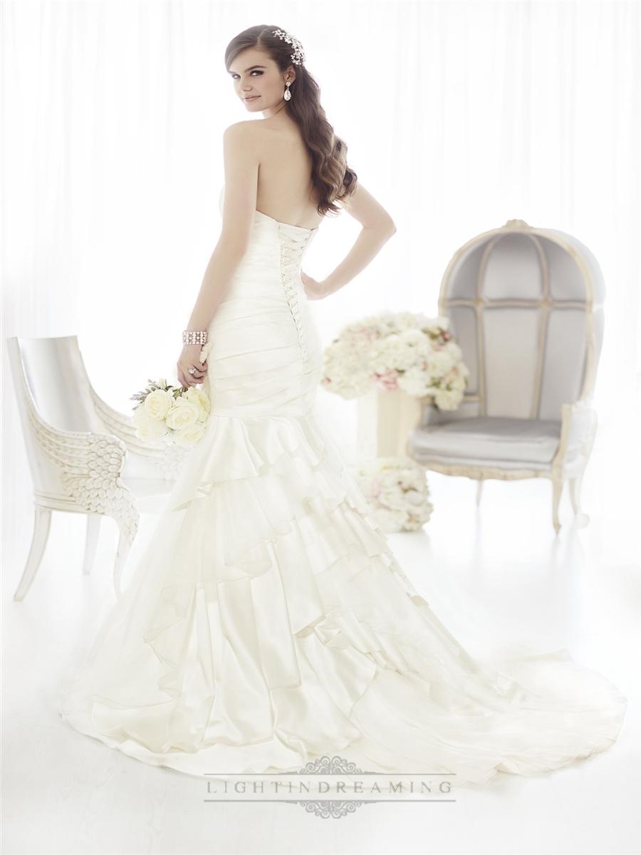 Wedding - Fit and Flare Sweetheart Ruched Bodice Wedding Dresses - LightIndreaming.com