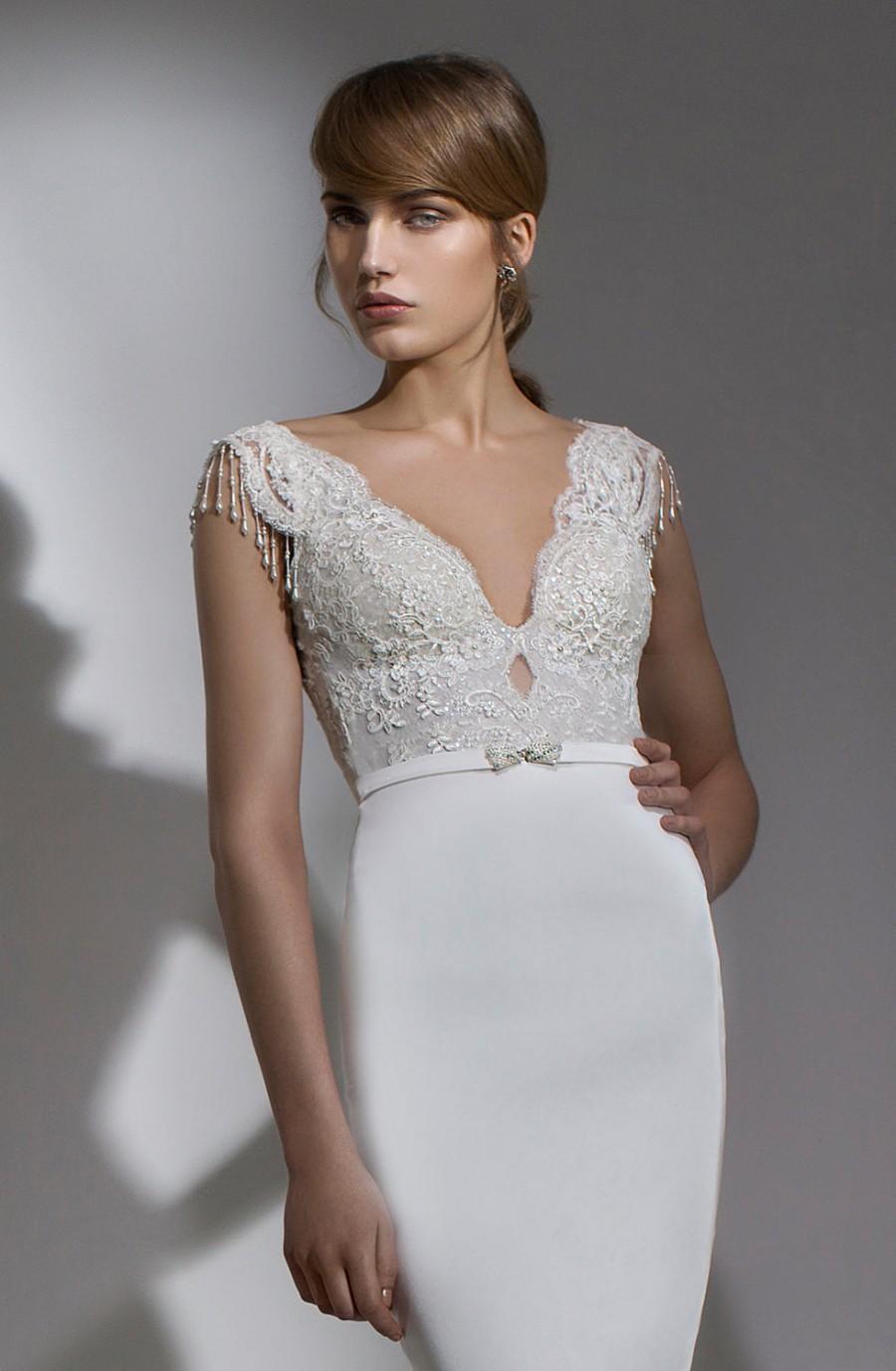 Crystal Pearl Brooch, Wedding Dress 