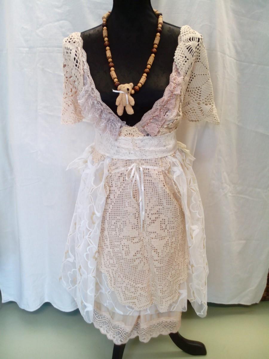 Hochzeit - Big size/Size XXL/Romantic/lace dress/OOAK bridesmaid dress/shabby chic/Endladesign,Elegant, Handmade with love