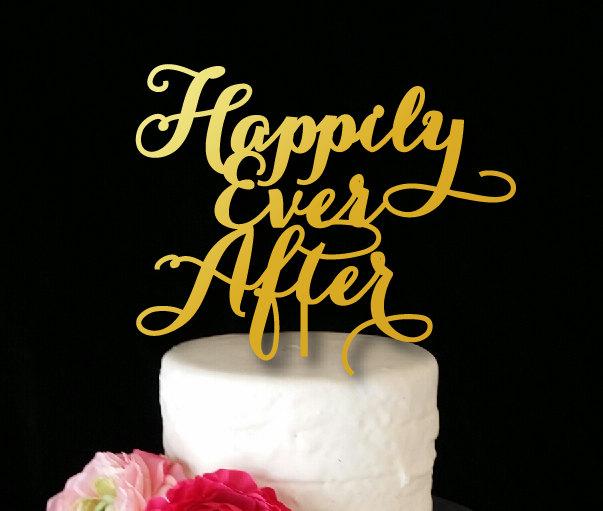 Hochzeit - Happily Ever After Cake Topper