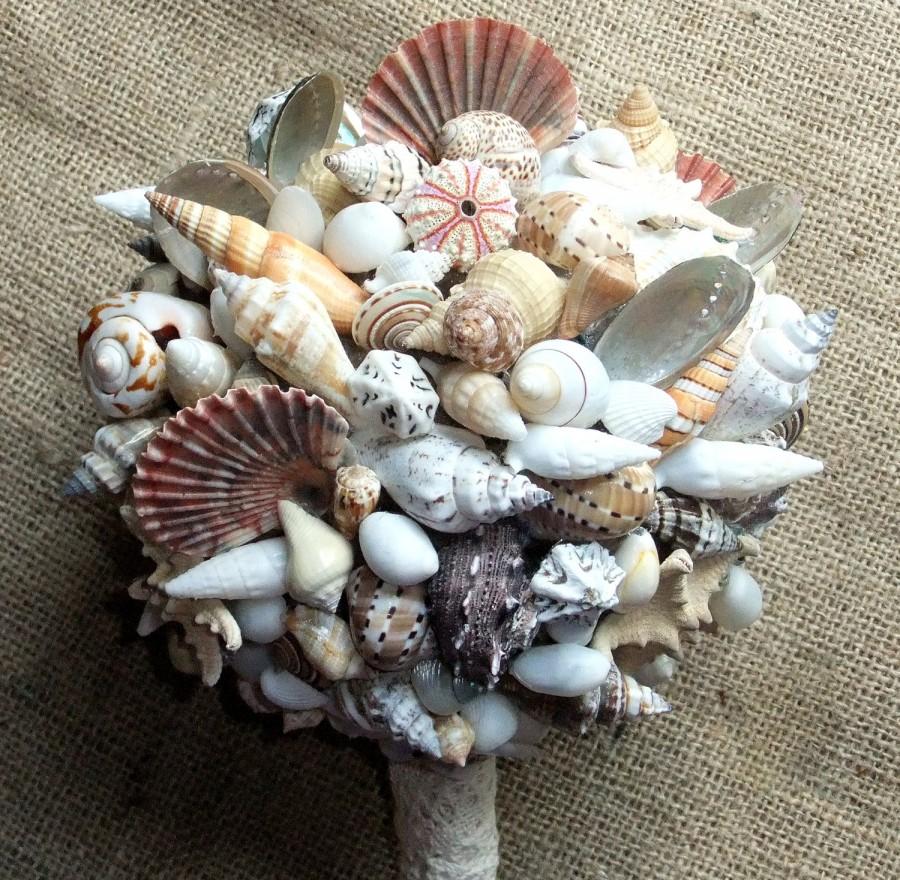 زفاف - Beach Wedding Seashell Bouquet
