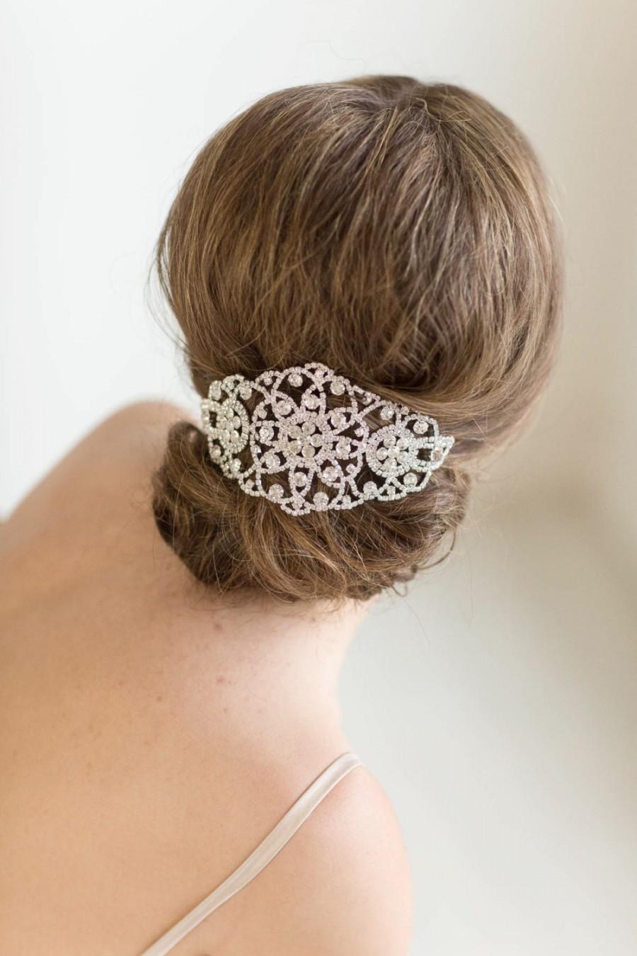 Hochzeit - Bridal Headpiece, Wedding Crystal Head Piece, Bridal Hair Accessory, Wedding Headpiece