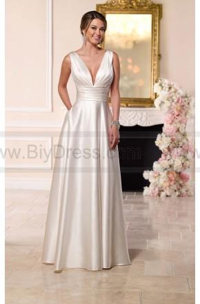 Hochzeit - Stella York Luxe Satin Wedding Dress Style 6180