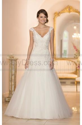 Hochzeit - Stella York Cap Sleeve Wedding Dress Style 5949