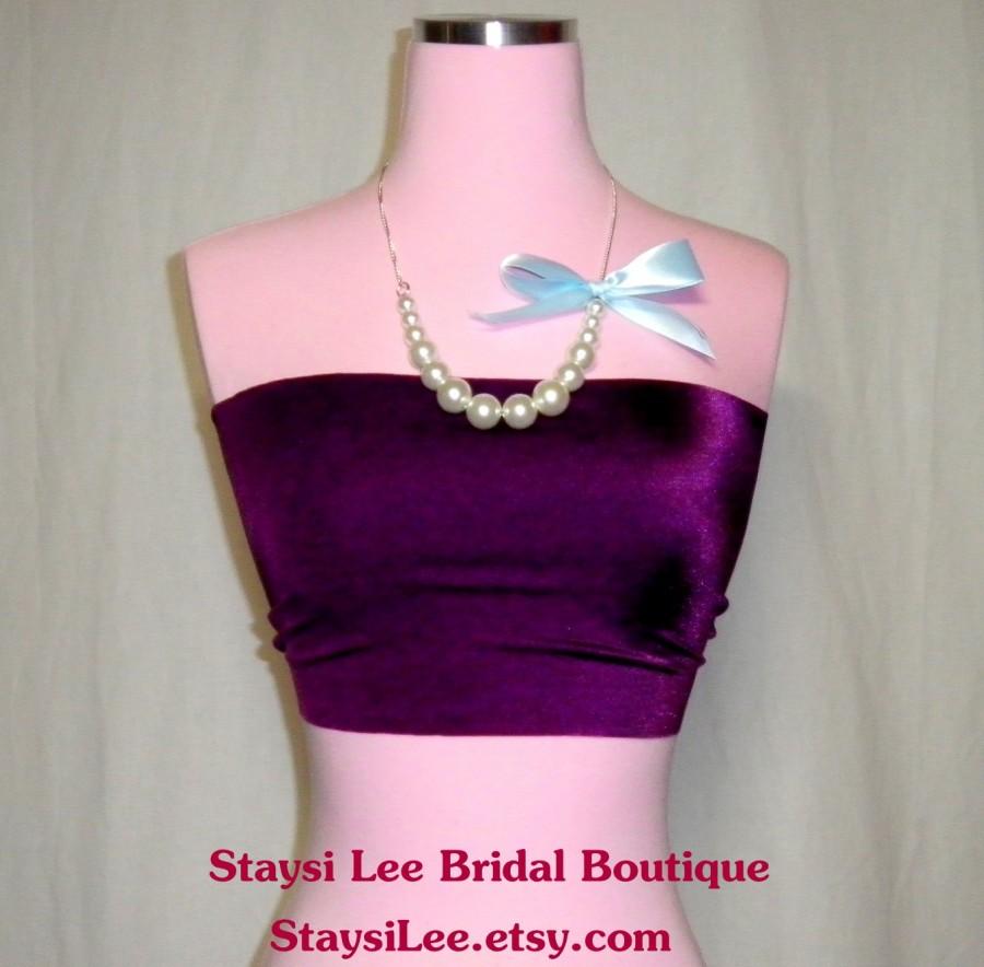 Wedding - Bandeau Tube Top for Wrap Twist Dress --- Matching or Coordinating Colors
