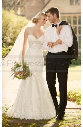 Wedding - Essense of Australia Fit-And-Flare Strapless Wedding Dress Style D2042