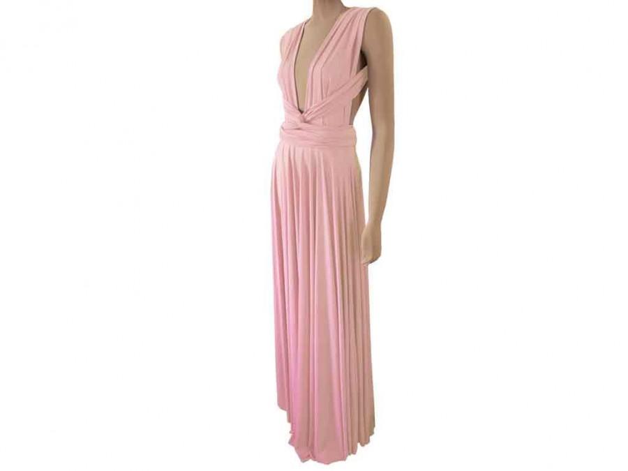 Hochzeit - Long Convertible Bridesmaid Dress Maxi Wrap Infinity Dress