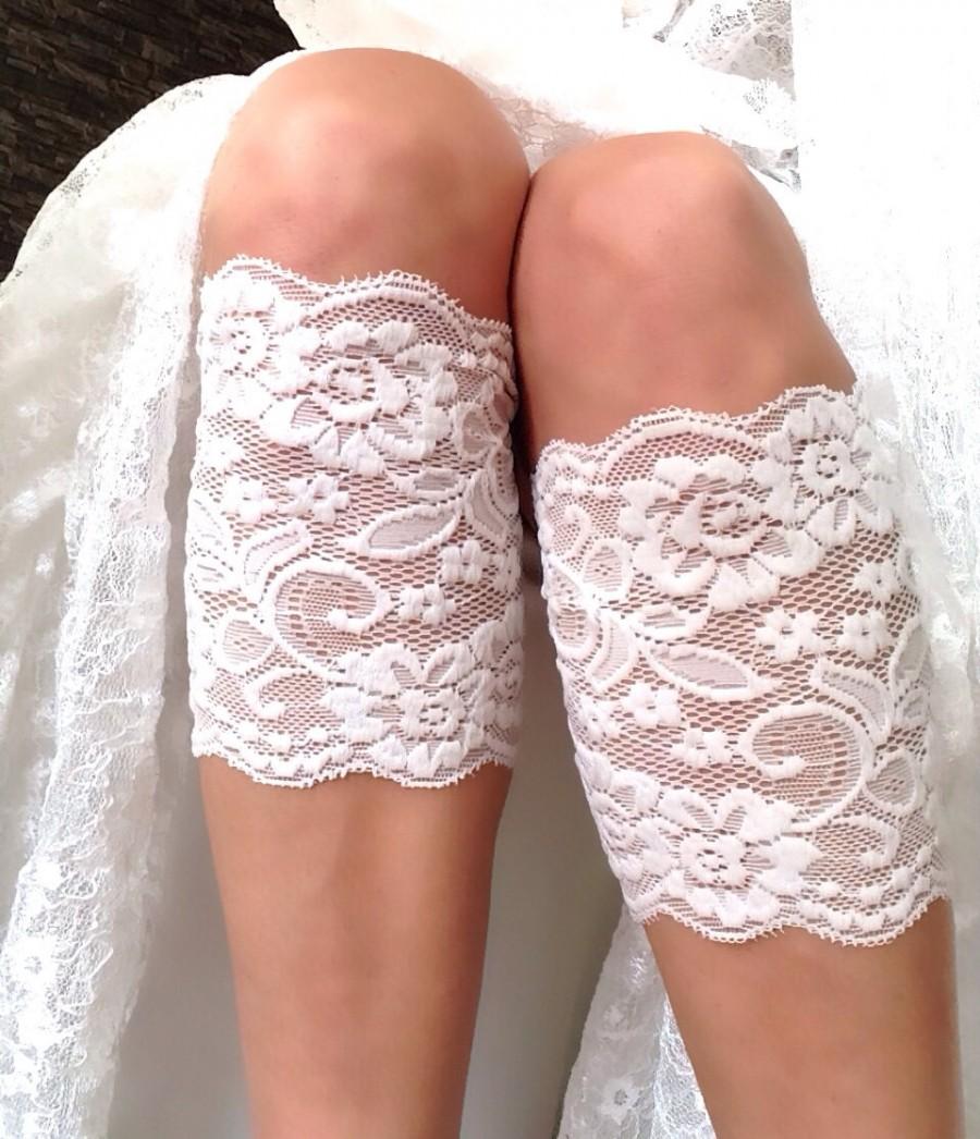 Mariage - Off White wedding Boot Socks Lace Boot Cuff Socks Leg Warmer Women's Shoe Accessories Ivory Lace Boot Topper