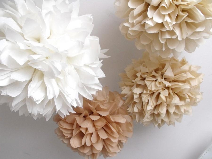Tissue Paper Pom Poms 10 Poms Paper Flowers Pick Your Colors