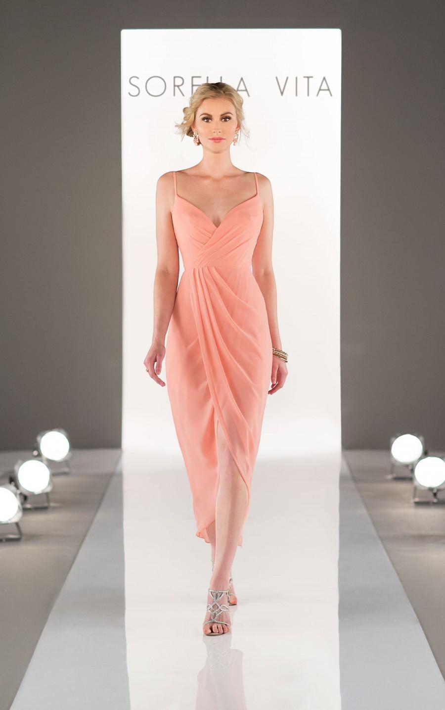 Mariage - Sorella Vita Midi-Length Bridesmaid Dress Style 8776