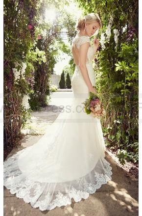 Mariage - Essense of Australia Cap Sleeve Wedding Dresses Style D1845