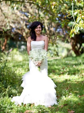 Mariage - White Strapless Trumpet Beautiful Summer Wedding Dress