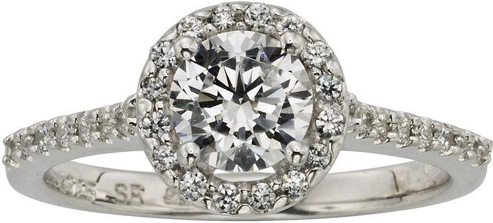 Mariage - MODERN BRIDE Diamonore 1 CT. T.W. Simulated Diamond Round Halo Ring