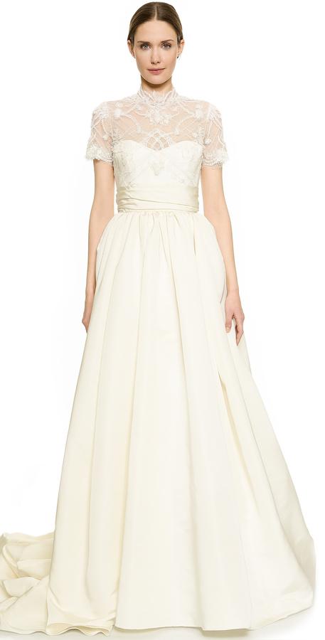 Mariage - Marchesa Lace Bodice Ball Gown
