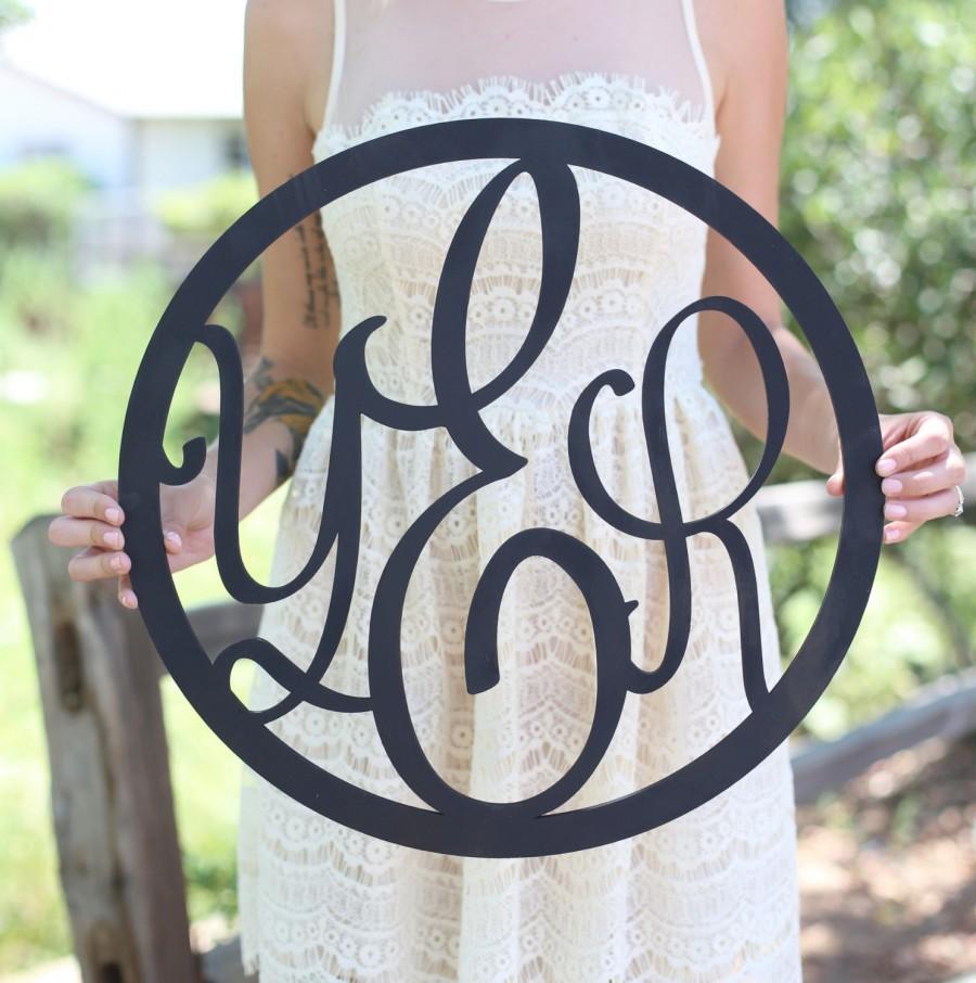 Hochzeit - Personalized Rustic Wood Monogrammed Sign by Morgann Hill Designs   (Item Number MHD20023)